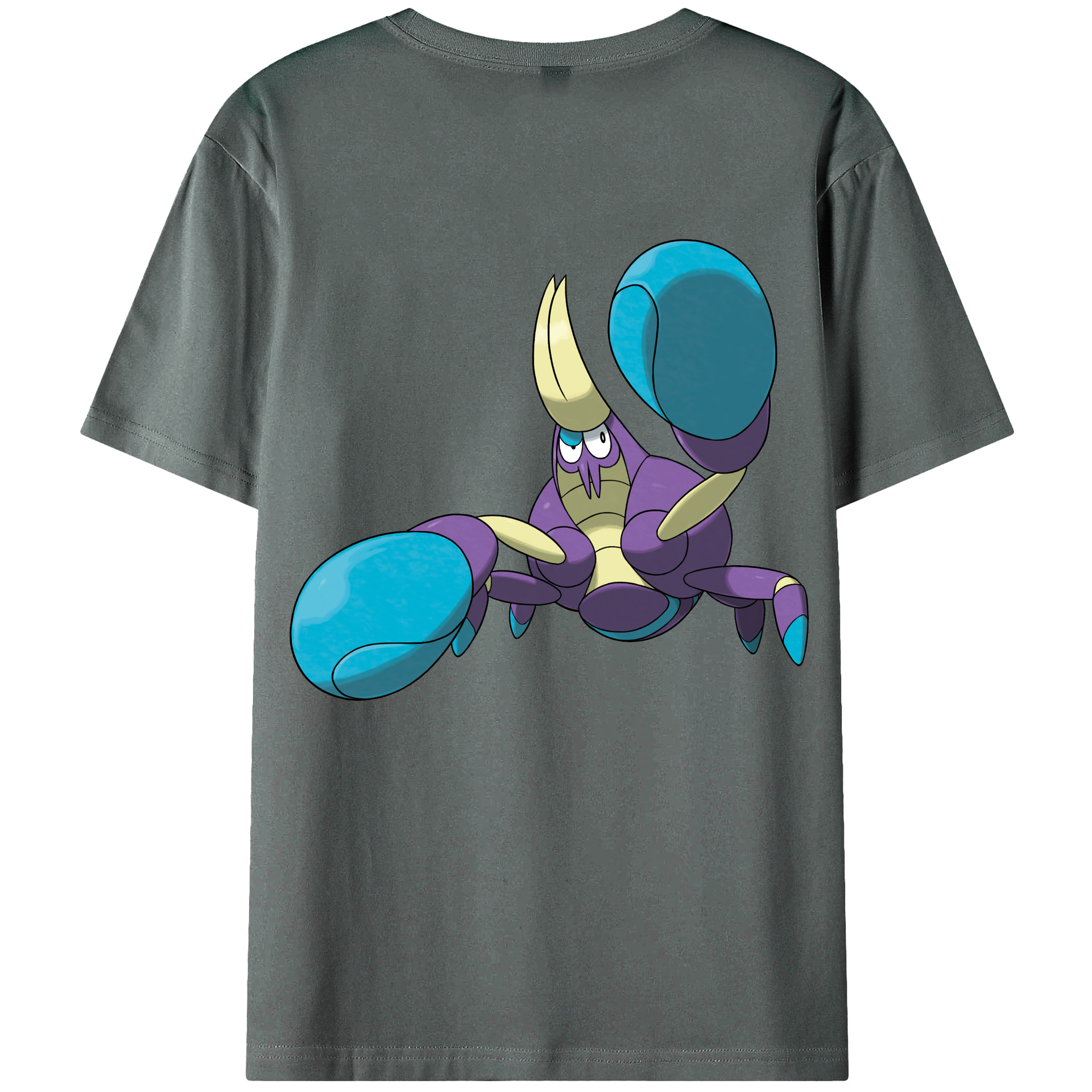 （画像用） ポケットモンスター Pokémon 綿100％ メンズ半袖Tシャツ（バックプリント） 通気性